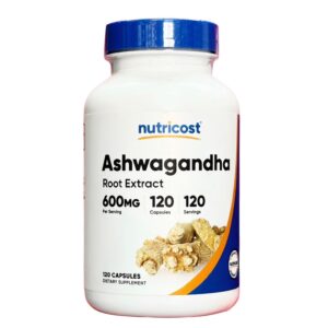 ASHWAGANDHA 600 MG 120 CAPS NUTRICOST