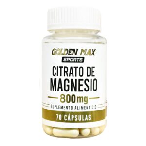CITRATO DE MAGNESIO 800 MG 70 CAPS GOLDEN MAX SPORTS