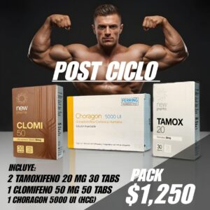 POST CICLO: 2 TAMOXIFENO, 1 CLOMIFENO Y 1 CHORAGON