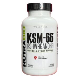 KSM 66 60 CAPS ASHWAGANDHA NUTRABIO